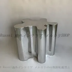 サイドテーブル ラグジュアリー 光沢 曲線的 フォルム おしゃれ かわいい インテリア 北欧 ナイトテーブル ステンレス モダン コーヒーテーブル 銀 シルバー