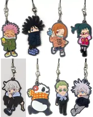 【中古】雑貨 全8種セット 「アニメ 呪術廻戦展 トレーディングラバーストラップ海辺柄(ミニキャラ)」