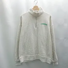 ◇ ⊇ MONO-MART モノマート ハーフジップ 長袖 プルオーバー サイズL グレー系 レディース E  【1503050043380】