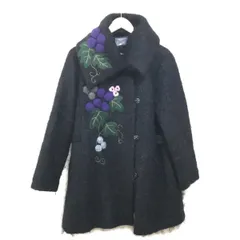 極美品✨ クコプルミエヴォル　ロングコート　羽織り　レース　フリル　ゆったり　黒 極美品✨ クコプルミエヴォル ロングコート 羽織り レース