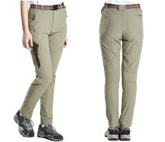 [FLYGAGA] レディーストレッキングパンツ 登山パンツ 作業用アウトドアパンツ 長ズボン 薄手 サイズ2XL