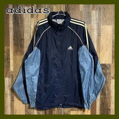 adidas】Y2K トラックジャケット 刺繍 3本ライン 2XL ネイビー - メルカリ