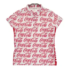サイズ：1 JACK BUNNY ジャックバニー ×Coca-Cola 半袖ポロシャツ 総柄 ホワイト系 [240101495502] ゴルフウェア レディース ストスト