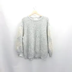 ◇ ⊇ Simplicite シンプリシテェ ニット 長袖 セーター サイズ表記なし グレー レディース E  【1503060049846】