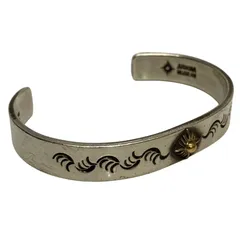 アリゾナフリーダム ARIZONA FREEDOM K18 太陽神 唐草 平打ち メンズジュエリー・アクセサリー バングル シルバー 201goods-691 VB