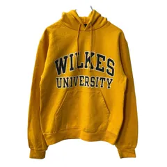 Champion ロゴスウェット パーカー S オレンジ チャンピオン フーディー プルオーバー カレッジ 古着卸 アメリカ仕入 a709-5248