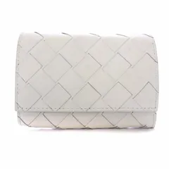 ボッテガヴェネタ BOTTEGA VENETA イントレチャート 6連 キーケース レザー 三つ折り 白 オフホワイト /KHのサムネイル