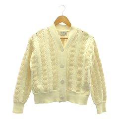 l'heritage martinique / レリタージュ マルティニーク | コットン ナイロン 編み カーディガン | F | アイボリー | レディース