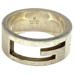 グッチ リング 指輪 アクセサリー ジュエリー Gリング シルバー 925 GUCCI [サイズ15] メンズ レディース 高級感 人気モデル 定番デザイン