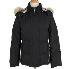 バーバリー BURBERRY ロゴボタン ダウンジャケット ジップアップ 裏チェック アウター ダウンジャケット ブラック レディース 【中古】のサムネイル
