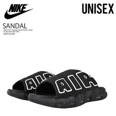 NIKE (ナイキ)  AIR MORE UPTEMPO SLIDE (エア モア アップテンポ スライド) レディース メンズ サンダル モアテン ビーチ 海 プール アウトドア キャンプ カジュアル ストリート (ブラック/ホワイト) DV2132 001