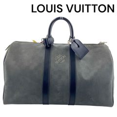 ルイ　ヴィトン  LOUIS VUITTON キーポル45 ボストンバッグ グレー ダミエ カーボン ユニセックス　S5O208