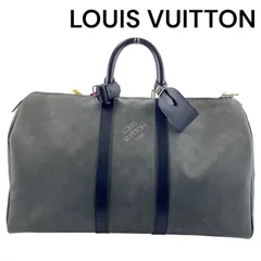 ルイ　ヴィトン  LOUIS VUITTON キーポル45 ボストンバッグ グレー ダミエ カーボン ユニセックス　S5O208