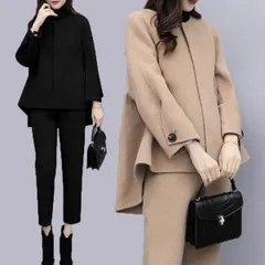 セットアップ セットアップ ゆったり 2点セット 秋コーデ パンツスーツ レディース 入学式 体型カバー フォーマル ジャケット 卒業式 秋冬 セレモニー 秋服#lotus155603