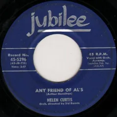 米7” Helen Curtis Any Friend Of Als / The Happiest Moments In My Life 455296 Jubilee /00080