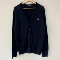 希少ユーロ古着フレッドペリースウェットニットカーディガンアースカラーフェード ニット/カーディガン | FRED PERRY JAPAN | フレッドペリー日本