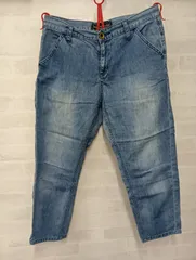 [BRAPPERS] ブラッパーズ ビグジョン クロップドデニム ジーンズ ブルージーン Ｇパン クロップド丈 Sサイズ 古着（あ-46）（イ-4）のサムネイル
