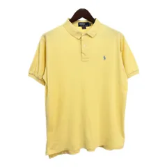 90年代 USA製 Polo by Ralph Lauren ポロ ラルフローレン ポロシャツ イエロー(メンズ XL)中古 古着 T9601