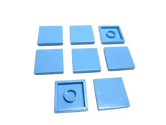 レゴ★未使用！パステルブルーの２×２タイル８点セット