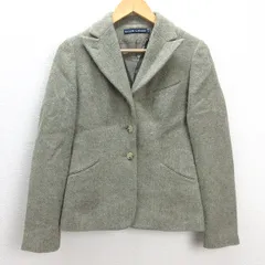 H■ラルフローレン/RALPH LAUREN 3つ釦 ウールジャケット ブレザー【11】LADIES■124【中古】