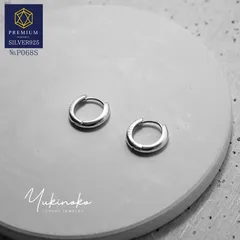 P068S　plump bella Lia　シルバー　フープピアス　SV925