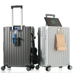 「数量限定セール」キャリーケース スーツケース Sサイズ フレームタイプ 機内持ち込み USBポート ドリンクホルダー フック式底足 軽量 静音 キャリーケース キャリーバッグ TSAロック 小型 1～3日 国内 海外 おしゃれ 高級感