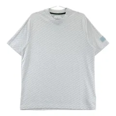 サイズ：XL ADIDAS GOLF アディダスゴルフ ADICROSS HA8760 モックネック 半袖Tシャツ 総柄 ホワイト系 [240101503045] ゴルフウェア メンズ ストスト