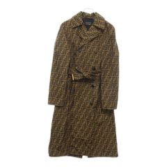 FENDI　フェンディ　ズッカ柄 ロングコート　コート FENDI フェンディ ヴィンテージ ロングコート アウター