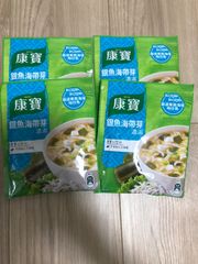 台湾 康寶濃湯 銀魚海帶芽 しらすワカメ(37g/袋)×4袋