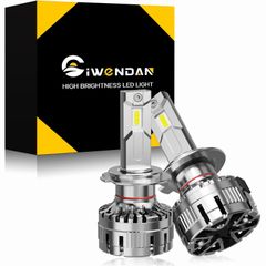 CIWENDAN （シウエンダン） 超爆光30000LM! H7 ledヘッドライト 新基準車検対応 172W ハイパワーLEDチップ搭載 DC12V車対応 ホワイト6500K 定電流回路搭載 長寿命 ノイズ対策  左右分2本入り-K1H7