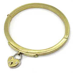 コーチ COACH バングル ハート 南京錠 カデナ ブレスレット ラインストーン ゴールド シルバー