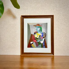 絶版品☆ラスト☆新品☆額縁付アートポスター☆パブロ・ピカソ☆Pablo Picasso☆Portrait of Marie-Therese, 6th January 1937☆32