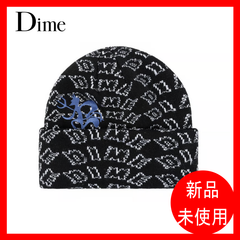 DIME mtl Chopper Fold Beanie BLACK
