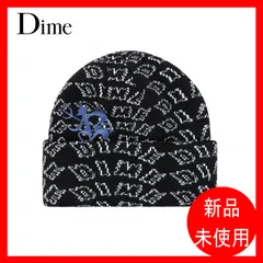 DIME mtl Chopper Fold Beanie BLACK