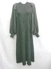 ◇ ⊇ STYLEMIXER スタイルミキサー コンビネーションニット 長袖 ロング ワンピース サイズS ブラック系 レディース E  【1412260041027】