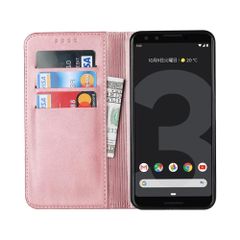 【人気商品】google pixel3 ケース 手帳型 googlepixel3ケース 手帳型 グーグルピクセル3 ケース 手帳型 グーグルピクセル3 カバー 手帳型 pixel3 スマホケース 手帳型 カードスロット、キックスタンド レザー(ローズゴールド)