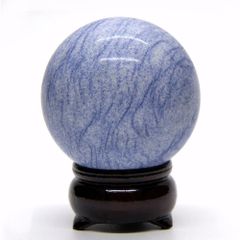 デュモルティエライト　50ｍｍ丸玉　台座付き_[NO.4]　☆天然石　スフィア　置石
