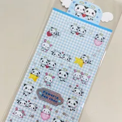 ぷわりんパンちゃん　平成レトロ　シール　パンダ　ぱんちゃん　うさちゃん