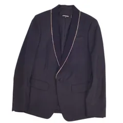 美品 ディースクエアード DSQUARED2 ジャケット テーラードジャケット ショールカラー ラインストーン アウター メンズ 44(S相当) ブラックのサムネイル