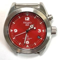 SEIKO SUS サス AGS ミリタリー文字盤 レッド5M22-6C30 - メルカリ