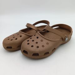 crocs クロックス クロッグサンダル ブラウン系 レディース 6 E-3-2
