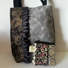 インド刺繍リボン　ポーチ