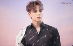 【中古】コレクションカード(男性) SEVENTEEN/VERNON(バーノン)/背景ピンク/CD「JAPAN 2ND SINGLE『舞い落ちる花びら(Fallin’ Flower)』」Loppi・HMV特典オリジナルスペシャルフォトカード