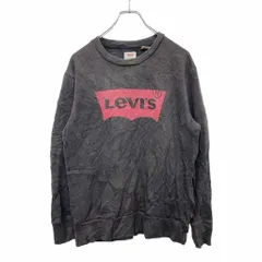 Levi's プリントスウェット トレーナー Sサイズ リーバイス ブラウン 古着卸 アメリカ仕入 t2406-3307