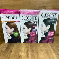 廃盤　ヘアカラー3点　クレオディーテ　ヘアカラー●クレオディーテ ヘアカラーエマルジョン 01 チャイティーベージュ⚫︎04 EB アールグレイブラウン⚫︎ 04 EB アールグレイブラウン (白髪染め用)