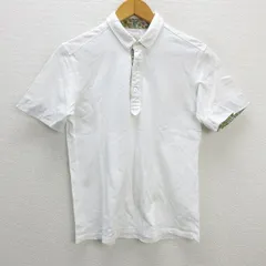 s■日本製■ユナイテッドアローズ/B&Y リネンブレンド 半袖ポロシャツ【M】白/MENS/38【中古】