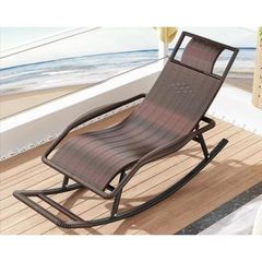 ロッキングチェア 折り畳み くつろげる 夏用 シングル ベランダ 庭 快適 エレガント 涼しい 通気性 インテリア レトロ おしゃれ