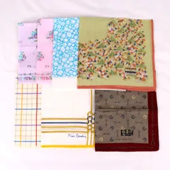 ピエールカルダン他 ハンカチ 7点セット 未使用 ブランド まとめて 大量 レディース Pierre Cardin etc. 【中古】