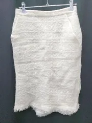 ◇ JILLSTUART ジルスチュアート ツイード ウール 膝丈 タイト スカート サイズ2 アイボリー レディース P  【1407100034970】のサムネイル