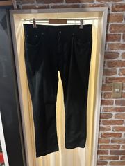 POLO RALPH LAUREN メンズパンツ チノパン ノータック 綿パンツ カジュアルパンツ ブラック スリムストレート TALONジップ サイズW34L30 A-407